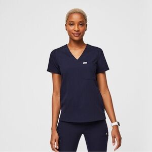 Figs Caterina scrub top - navy